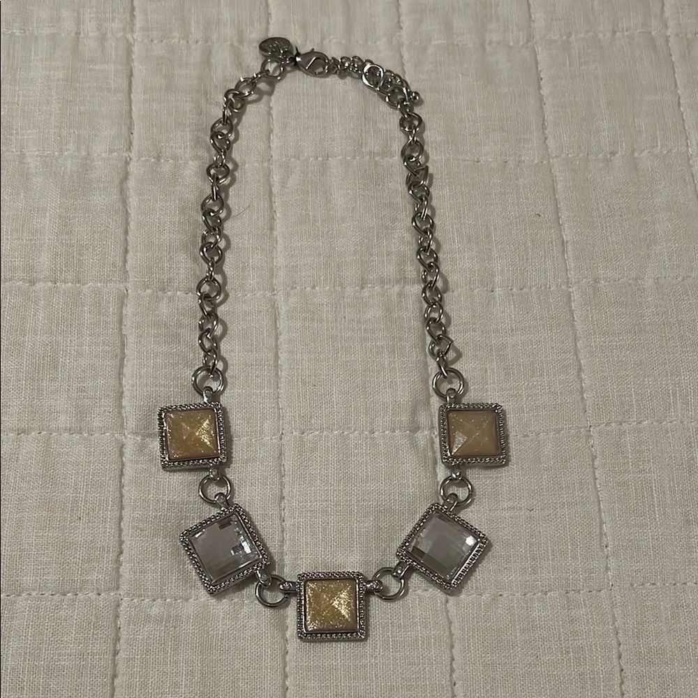 West Elm Gold and Silver Modern Necklace